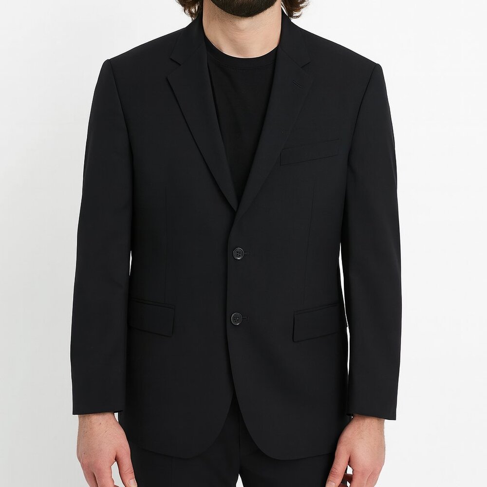 Hugo Boss Virgin Wool Men's Blazer Black‎ Size 40 R
